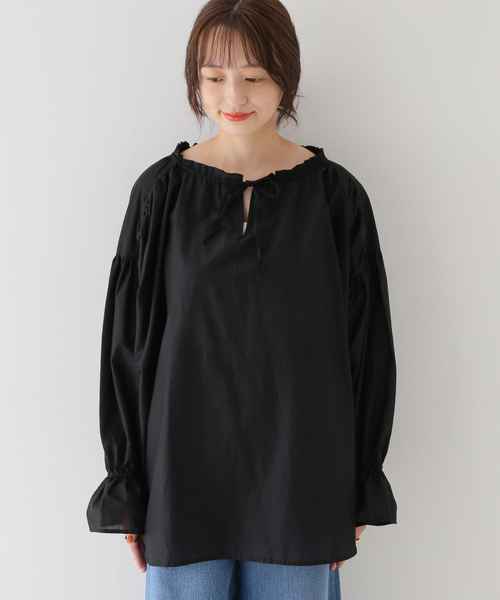 B.C STOCK(ベーセーストック)の「キャンディースリーブ ブラウス(シャツ/ブラウス・レディース・グリーン/ブラック/ホワイト・FREE)」の20枚目の写真