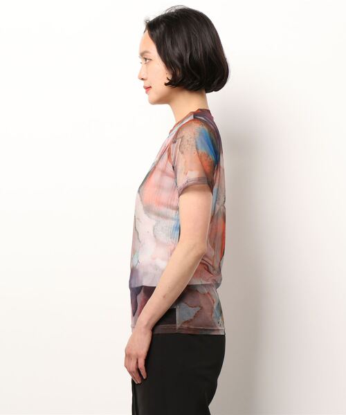 TINA：JOJUN（ティーナジョジュン）の「UNITE SHEER TOPS TINA：JOJUN（Tシャツ/カットソー・レディース・ピンク/オレンジ・M）」の22枚目の写真