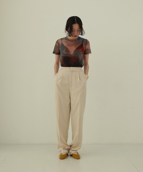 TINA：JOJUN（ティーナジョジュン）の「UNITE SHEER TOPS TINA：JOJUN（Tシャツ/カットソー・レディース・ピンク/オレンジ・M）」の13枚目の写真