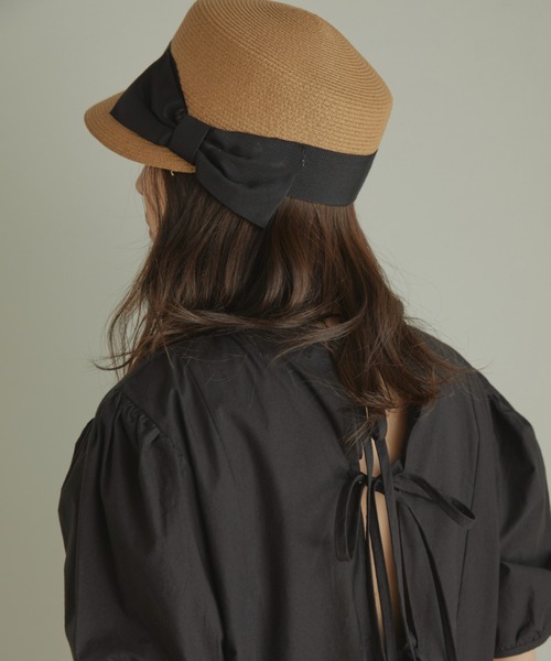 ACYM(アシーム)の「Ribbon tape キャスケット(キャスケット・レディース・ベージュ/アイボリー・FREE)」の15枚目の写真