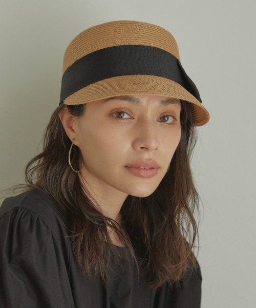 ACYM(アシーム)の「Ribbon tape キャスケット(キャスケット・レディース・ベージュ/アイボリー・FREE)」の16枚目の写真