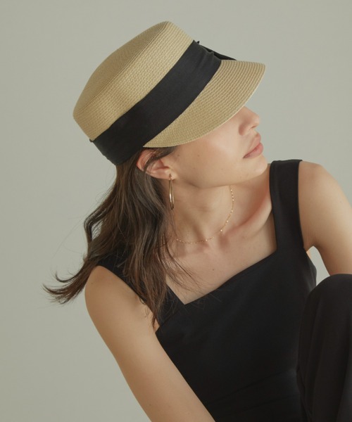 ACYM(アシーム)の「Ribbon tape キャスケット(キャスケット・レディース・ベージュ/アイボリー・FREE)」の13枚目の写真