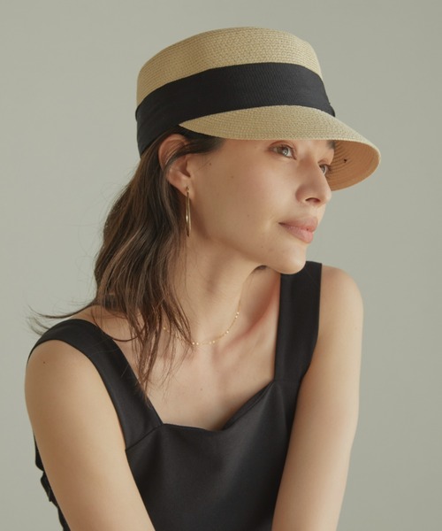 ACYM(アシーム)の「Ribbon tape キャスケット(キャスケット・レディース・ベージュ/アイボリー・FREE)」の11枚目の写真