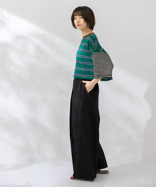 KBF（ケイビーエフ）の「ワイドシルエットリネンパンツ（その他パンツ・レディース・ブラック/ラベンダー/ライトベージュ・ONE）」の22枚目の写真