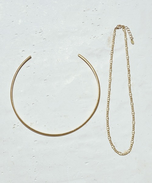GOLDY（ゴールディ）の「アンカー チェーン チョーカー & シャープ ライン ネックカフ（ネックレス・レディース・シルバー/ゴールド/シルバー系その他/ゴールド系その他・FREE）」の10枚目の写真