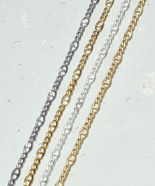 GOLDY（ゴールディ）の「アンカー チェーン チョーカー & シャープ ライン ネックカフ（ネックレス・レディース・シルバー/ゴールド/シルバー系その他/ゴールド系その他・FREE）」の5枚目の写真