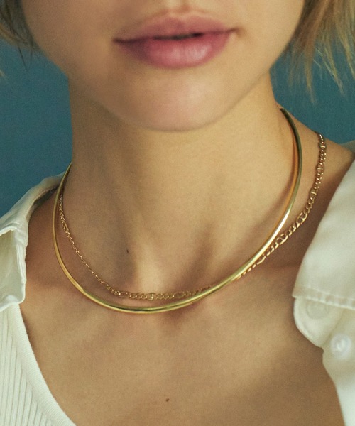 GOLDY（ゴールディ）の「アンカー チェーン チョーカー & シャープ ライン ネックカフ（ネックレス・レディース・シルバー/ゴールド/シルバー系その他/ゴールド系その他・FREE）」の19枚目の写真