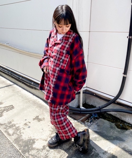 Candy Stripper（キャンディストリッパー）の「CND CHECK パンツ（その他パンツ・レディース・レッド/ブラック・2）」の12枚目の写真