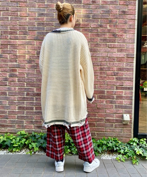 Candy Stripper（キャンディストリッパー）の「CND CHECK パンツ（その他パンツ・レディース・レッド/ブラック・2）」の11枚目の写真