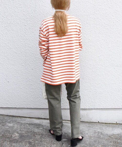 セール】【SHIPS any別注】Le minor: ボーダー TEE 22FW（T