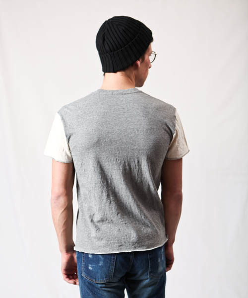 MR.OLIVE（ミスターオリーブ）の「25/1 VINTAGE GAUZE COTTON / "A" ATHLETIC T-SHIRT（Tシャツ/カットソー・メンズ・グレー系その他/ブルー系その他・MEDIUM/SMALL/LARGE）」の6枚目の写真