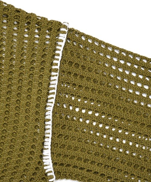 sango（sango）の「ステッチ入ボートネックプルオーバー（Tシャツ/カットソー・レディース・アッシュグレー/ベージュ系その他/モスグリーン・FREE）」の9枚目の写真