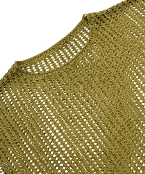 sango（sango）の「ステッチ入ボートネックプルオーバー（Tシャツ/カットソー・レディース・アッシュグレー/ベージュ系その他/モスグリーン・FREE）」の4枚目の写真