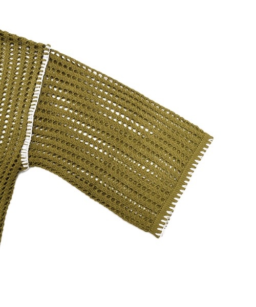 sango（sango）の「ステッチ入ボートネックプルオーバー（Tシャツ/カットソー・レディース・アッシュグレー/ベージュ系その他/モスグリーン・FREE）」の5枚目の写真