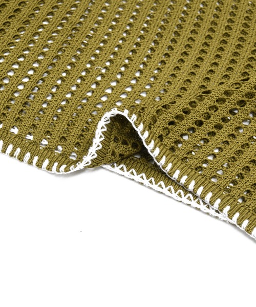 sango（sango）の「ステッチ入ボートネックプルオーバー（Tシャツ/カットソー・レディース・アッシュグレー/ベージュ系その他/モスグリーン・FREE）」の6枚目の写真