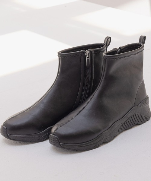 BAYFLOW（ベイフロー）の「※スニーカーブーツ23（ブーツ・レディース・ブラック/ブラック系1/モカ/アイボリー/ブラック系2/ホワイト系1/ブラック×ホワイト・SMALL/MEDIUM/LARGE/X-LARGE）」の8枚目の写真