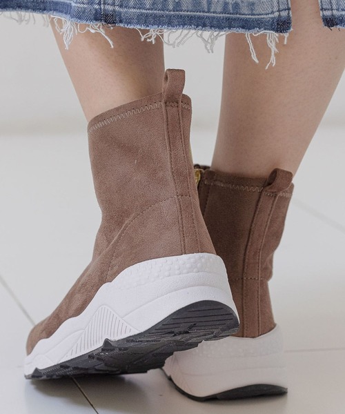 BAYFLOW（ベイフロー）の「※スニーカーブーツ23（ブーツ・レディース・ブラック/ブラック系1/モカ/アイボリー/ブラック系2/ホワイト系1/ブラック×ホワイト・SMALL/MEDIUM/LARGE/X-LARGE）」の9枚目の写真