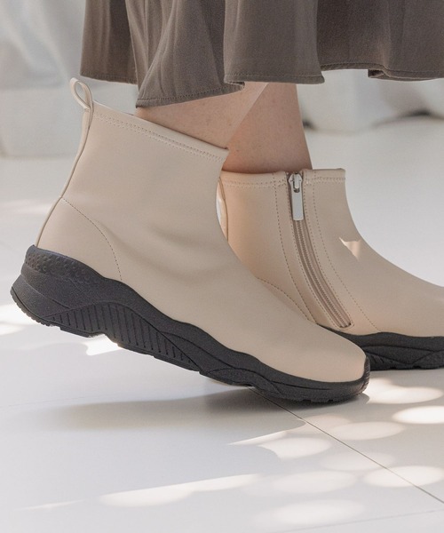 BAYFLOW（ベイフロー）の「※スニーカーブーツ23（ブーツ・レディース・ブラック/ブラック系1/モカ/アイボリー/ブラック系2/ホワイト系1/ブラック×ホワイト・SMALL/MEDIUM/LARGE/X-LARGE）」の10枚目の写真