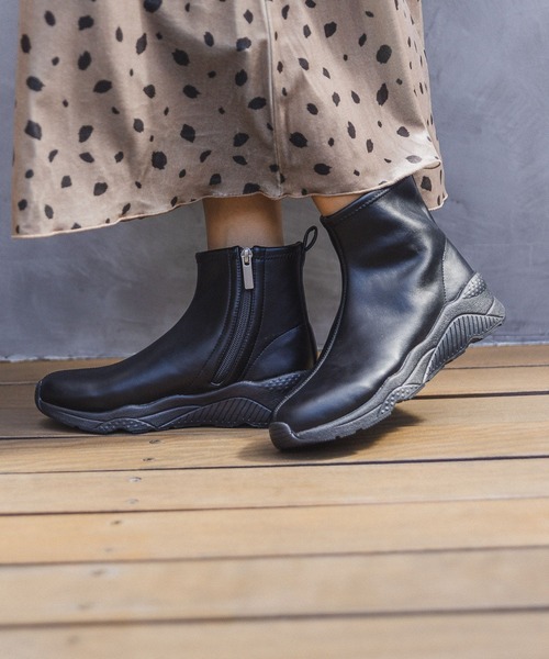 BAYFLOW（ベイフロー）の「※スニーカーブーツ23（ブーツ・レディース・ブラック/ブラック系1/モカ/アイボリー/ブラック系2/ホワイト系1/ブラック×ホワイト・SMALL/MEDIUM/LARGE/X-LARGE）」の13枚目の写真