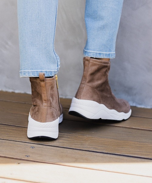 BAYFLOW（ベイフロー）の「※スニーカーブーツ23（ブーツ・レディース・ブラック/ブラック系1/モカ/アイボリー/ブラック系2/ホワイト系1/ブラック×ホワイト・SMALL/MEDIUM/LARGE/X-LARGE）」の16枚目の写真