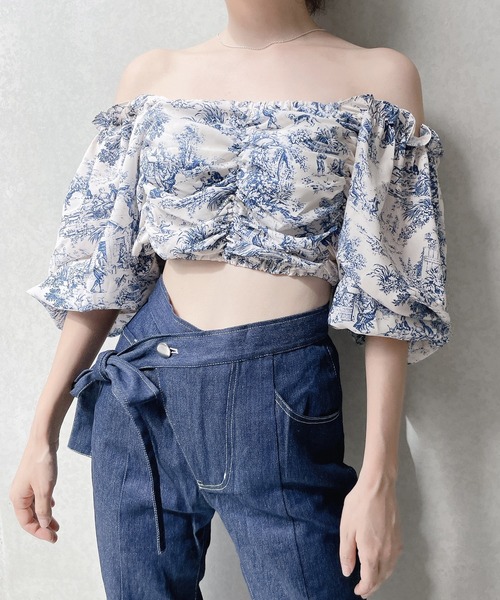 PAIN（ペイン）の「トワルドジュイ2WAYトップス（シャツ/ブラウス・レディース・ブルー/ピンク・FREE）」の20枚目の写真