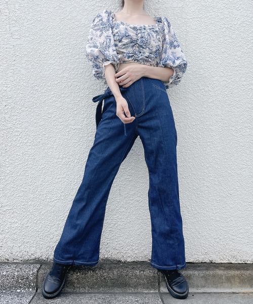 PAIN（ペイン）の「トワルドジュイ2WAYトップス（シャツ/ブラウス・レディース・ブルー/ピンク・FREE）」の22枚目の写真