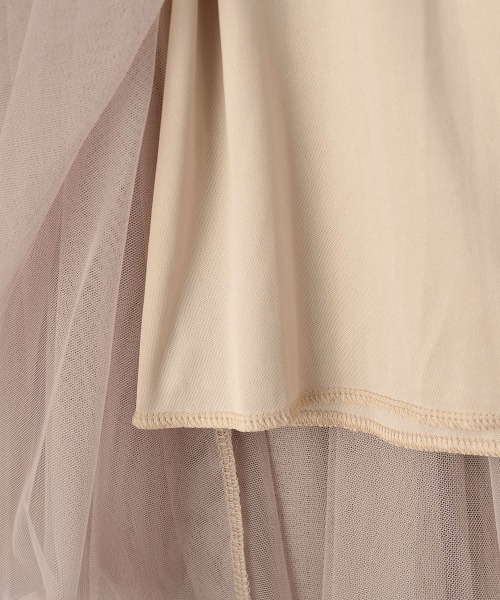 marjour（マージュール）の「TULLE SKIRT（スカート・レディース・ベージュ/ブラック・M）」の10枚目の写真