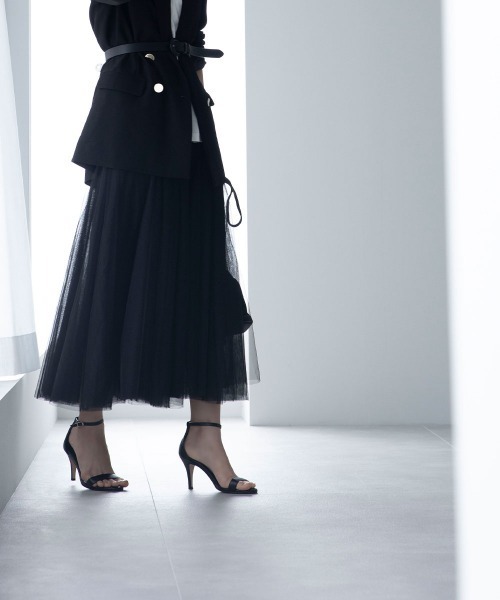 marjour（マージュール）の「TULLE SKIRT（スカート・レディース・ベージュ/ブラック・M）」の19枚目の写真