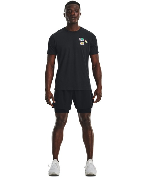 UNDER ARMOUR(アンダーアーマー)の「UAイージーデーステッカーズ ショートスリーブTシャツ(ランニング/メンズ)(Tシャツ/カットソー・メンズ・ブラック・S/M/L/XL/XXL)」の4枚目の写真