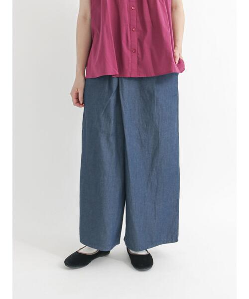 Samansa Mos2(サマンサ モスモス)の「デニムアシメパンツ(デニムパンツ・レディース・ネイビー・フリ-)」の8枚目の写真
