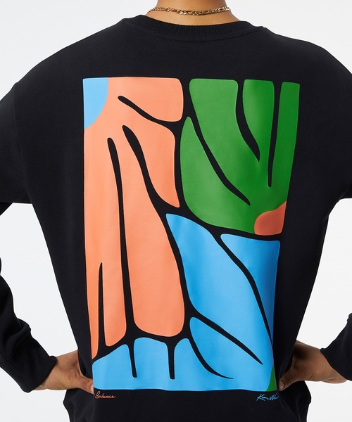 NEW BALANCE（ニューバランス）の「NB Athletics Artist Pack スウェットクルー（スウェット・レディース・ブラック/ベージュ・SMALL/MEDIUM/LARGE）」の3枚目の写真