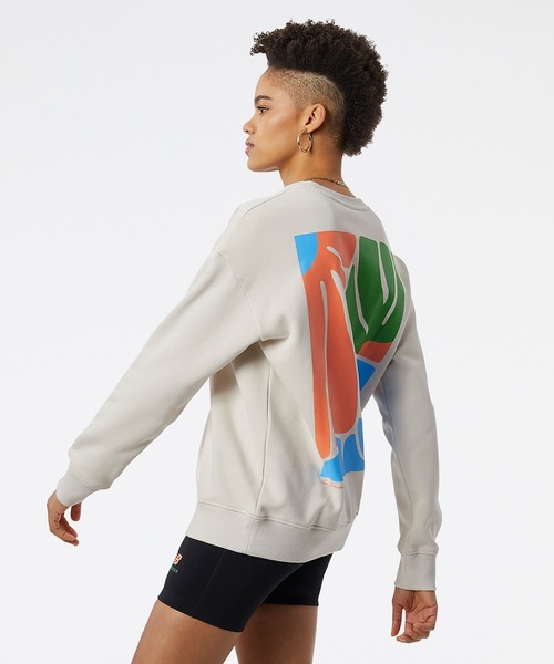NEW BALANCE（ニューバランス）の「NB Athletics Artist Pack スウェットクルー（スウェット・レディース・ブラック/ベージュ・SMALL/MEDIUM/LARGE）」の5枚目の写真