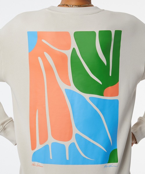 NEW BALANCE（ニューバランス）の「NB Athletics Artist Pack スウェットクルー（スウェット・レディース・ブラック/ベージュ・SMALL/MEDIUM/LARGE）」の8枚目の写真