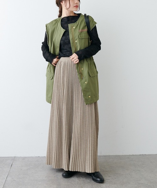 PUAL CE CIN(ピュアルセシン)の「ストレッチレースボトルネックロングスリーブ(Tシャツ/カットソー・レディース・ホワイト/ブラック/アイボリー・FREE)」の15枚目の写真