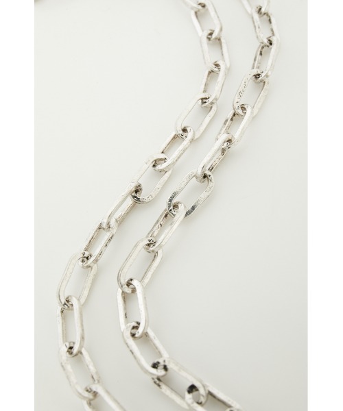 AZUL by moussy（アズールバイマウジー）の「SAFETY PIN MOTIF NECKLACE/セーフティーピンモチーフネックレス（ネックレス・メンズ・シルバー・FREE）」の9枚目の写真