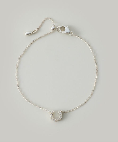 金属アレルギー軽減】〈silver925〉ホースシューブレスレット