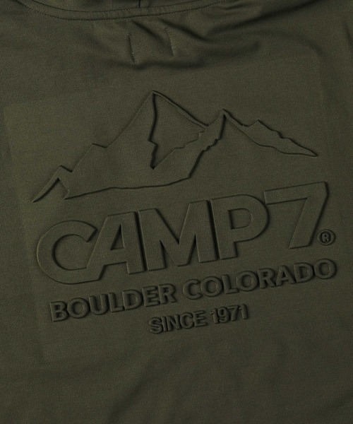 CAMP7（キャンプセブン）の「【CAMP7】エンボスパーカーワンピース（ワンピース・レディース・オリーブ/ダークグレー・L/M）」の11枚目の写真