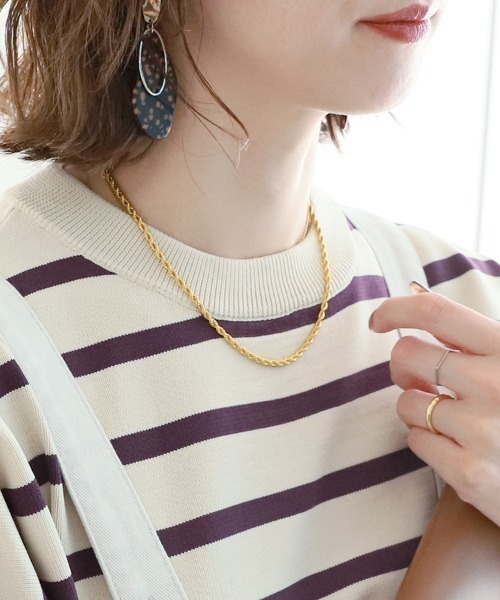 reca（レカ）の「ループチェーンネックレス（ネックレス・レディース・ピンクゴールド/ゴールド/シルバー・ONE SIZE）」の7枚目の写真