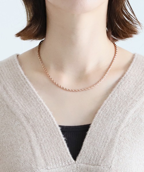 reca（レカ）の「ループチェーンネックレス（ネックレス・レディース・ピンクゴールド/ゴールド/シルバー・ONE SIZE）」の9枚目の写真