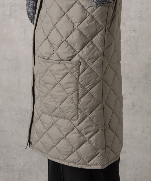 NAVY(ネイビー)の「20Dナイロンチュニック丈キルト中綿ベスト(ベスト・レディース・ピンク/ブラウン/ブラック・M/L)」の14枚目の写真