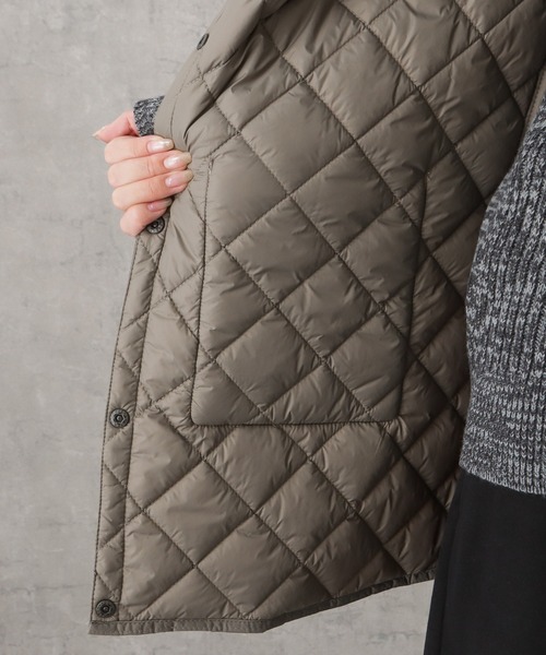 NAVY(ネイビー)の「20Dナイロンチュニック丈キルト中綿ベスト(ベスト・レディース・ピンク/ブラウン/ブラック・M/L)」の7枚目の写真