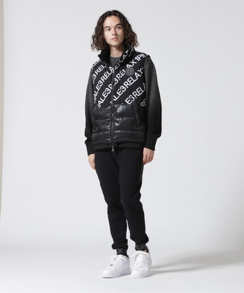 1piu1uguale3 RELAX（ウノピュウノウグァーレトレリラックス）の「1PIU1UGUALE3 RELAX/ウノピゥ ウノ ウグァーレ トレ リラックス/グラデーションクルーネックニット（ニット/セーター・メンズ・ホワイト/ブラック・L/XL/M）」の12枚目の写真