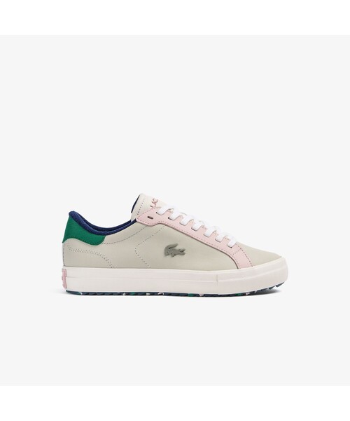 LACOSTE（ラコステ）の「レディース POWERCOURT WNTR 2222 SFA（スニーカー・レディース・ホワイト/ブラウン・24.5cm/23.0cm/24.0cm/23.5cm/22.5cm）」の2枚目の写真