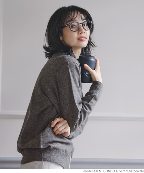 coca（coca）（コカ）の「ウールタッチカーディガン（カーディガン/ボレロ・レディース・チャコール/ブラック/ライトピンク/グリーン・M/L）」の12枚目の写真