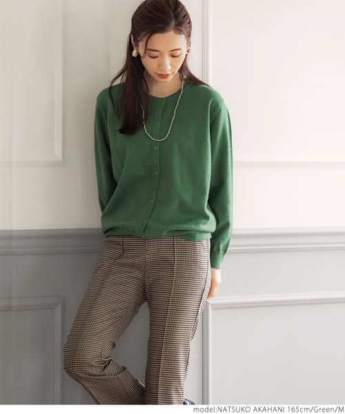 coca（coca）（コカ）の「ウールタッチカーディガン（カーディガン/ボレロ・レディース・チャコール/ブラック/ライトピンク/グリーン・M/L）」の14枚目の写真