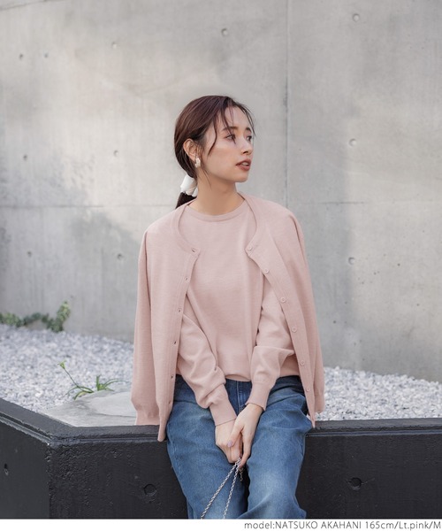 coca（coca）（コカ）の「ウールタッチカーディガン（カーディガン/ボレロ・レディース・チャコール/ブラック/ライトピンク/グリーン・M/L）」の19枚目の写真