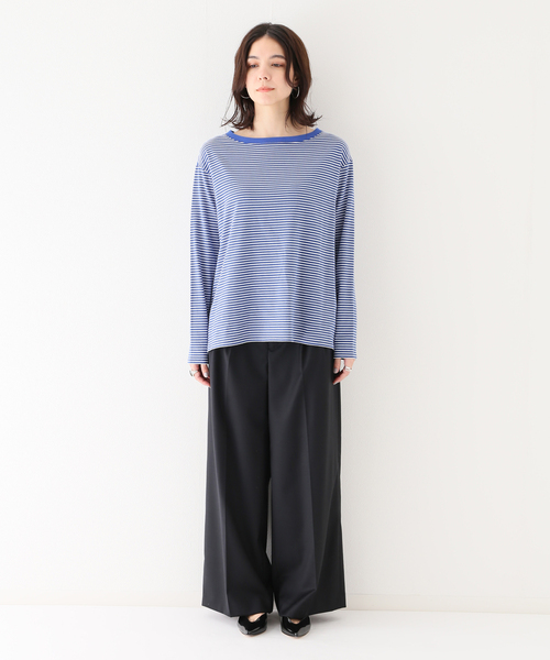 FRAMeWORK(フレームワーク)の「≪追加≫MINIボーダープルオーバー2(Tシャツ/カットソー・レディース・ブルー系その他/ブラック・FREE)」の21枚目の写真