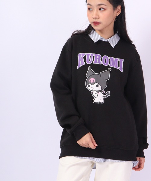sanrio(サンリオ)の「sanrio ハンギョドン クロミ ポムポムプリン ポチャッコ シナモロール ハローキティ サンリオ スウェット トレーナー 起毛(スウェット・レディース・ブラック/サックスブルー/クリーム/グリーン/ピンク/ホワイト・L/M/LL)」の17枚目の写真