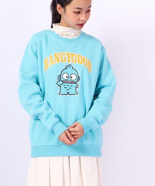 sanrio(サンリオ)の「sanrio ハンギョドン クロミ ポムポムプリン ポチャッコ シナモロール ハローキティ サンリオ スウェット トレーナー 起毛(スウェット・レディース・ブラック/サックスブルー/クリーム/グリーン/ピンク/ホワイト・L/M/LL)」の18枚目の写真