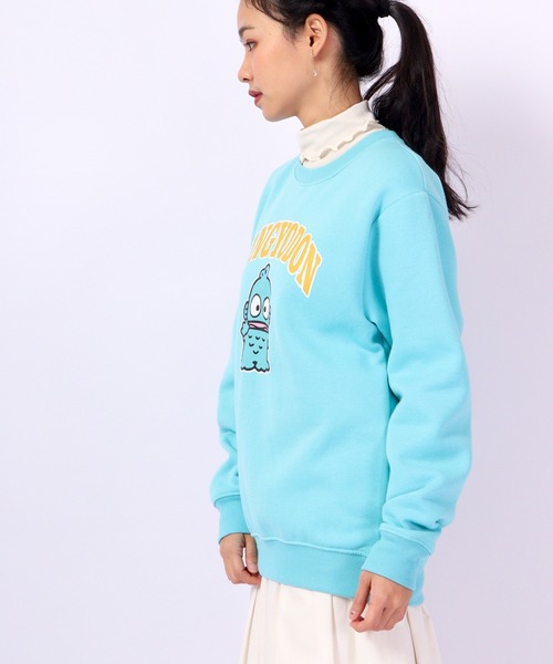 sanrio(サンリオ)の「sanrio ハンギョドン クロミ ポムポムプリン ポチャッコ シナモロール ハローキティ サンリオ スウェット トレーナー 起毛(スウェット・レディース・ブラック/サックスブルー/クリーム/グリーン/ピンク/ホワイト・L/M/LL)」の19枚目の写真